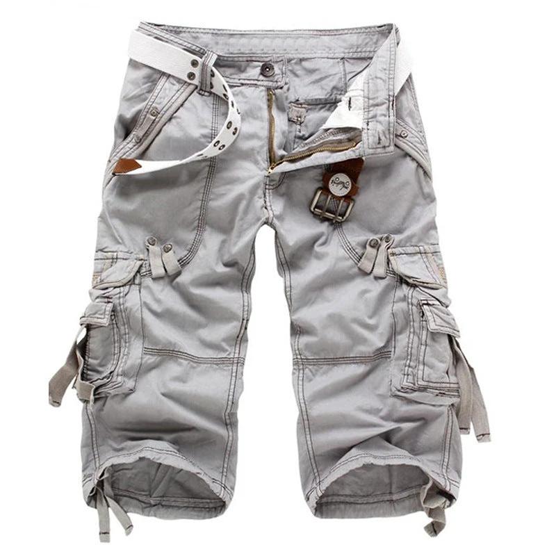 Men's Loose Multi-pocket Cargo Pants by GJG Denim