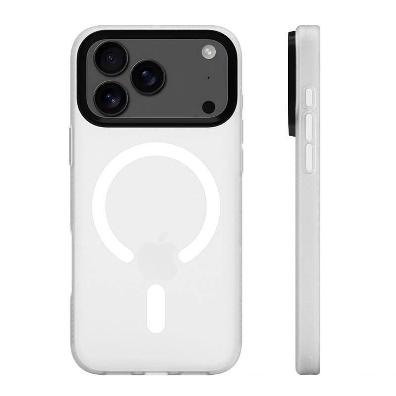 Applicable To 17promax Phone Case New Magnetic Simple Skin Sense Drop-resistant Protective Cover by GJG Denim