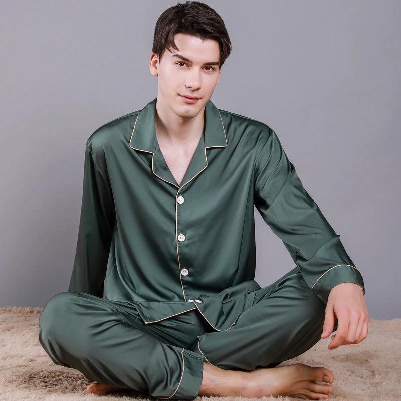 Men's Long Sleeve Pajamas by GJG Denim