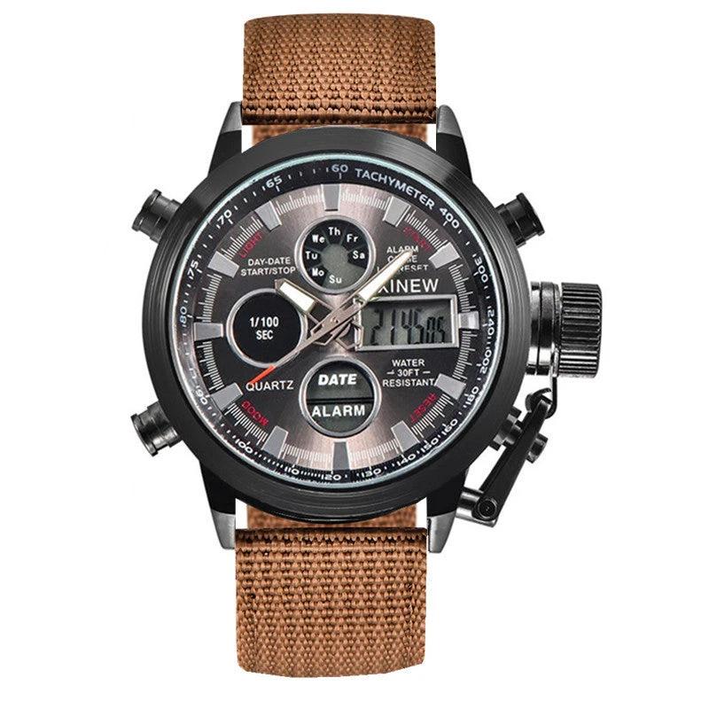 Men's Fashion Belt Multi-functional Watch by GJG Denim