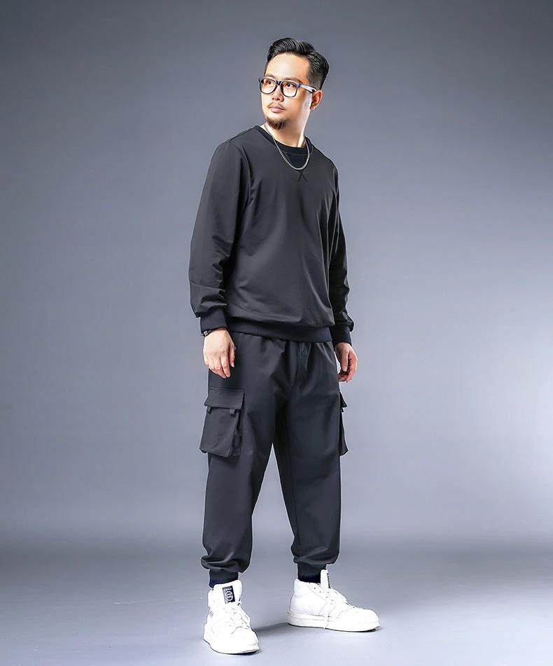 Plus size Big and Tall Casual Loose Sweat Suit Matching set by GJG Denim