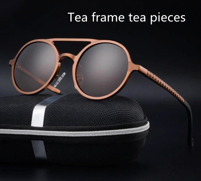 Retro Round Sunglasses For Men by GJG Denim