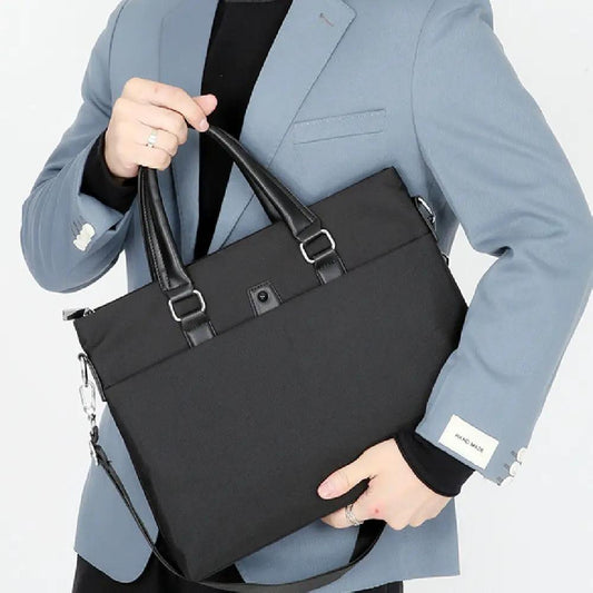 Men's Oxford Cloth Shoulder Crossbody Bag by GJG Denim