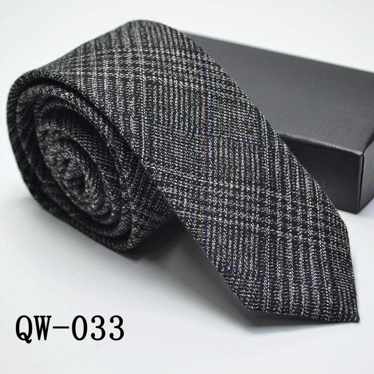 Men's Super Narrow Wool-like Elegant Tie by GJG Denim
