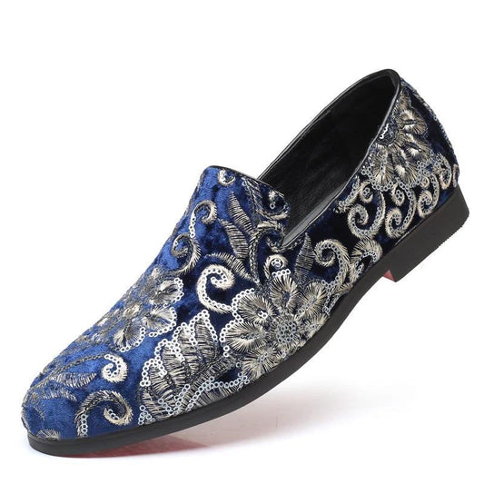 Men's Casual Fashion Sequin Dress Shoes by GJG Denim