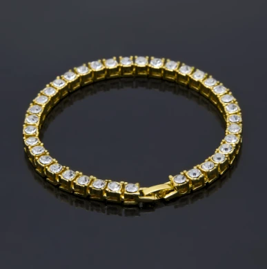 Tin Alloy Iced Bracelet For Men by GJG Denim