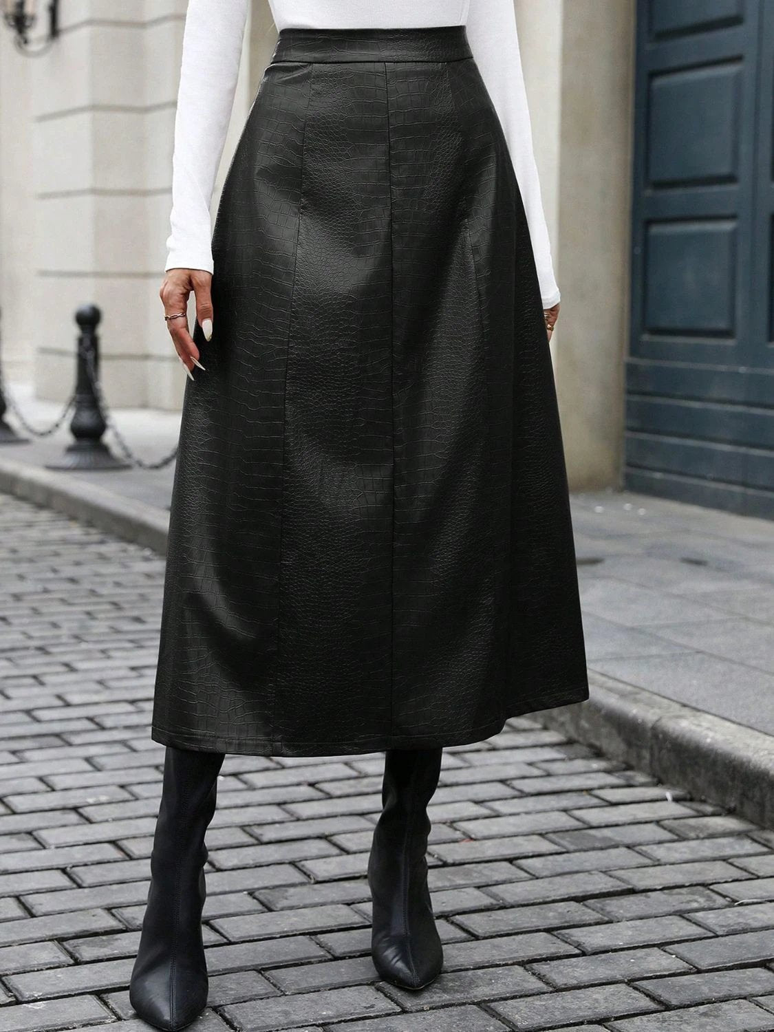 High Waist Midi Skirt by Lady Ros