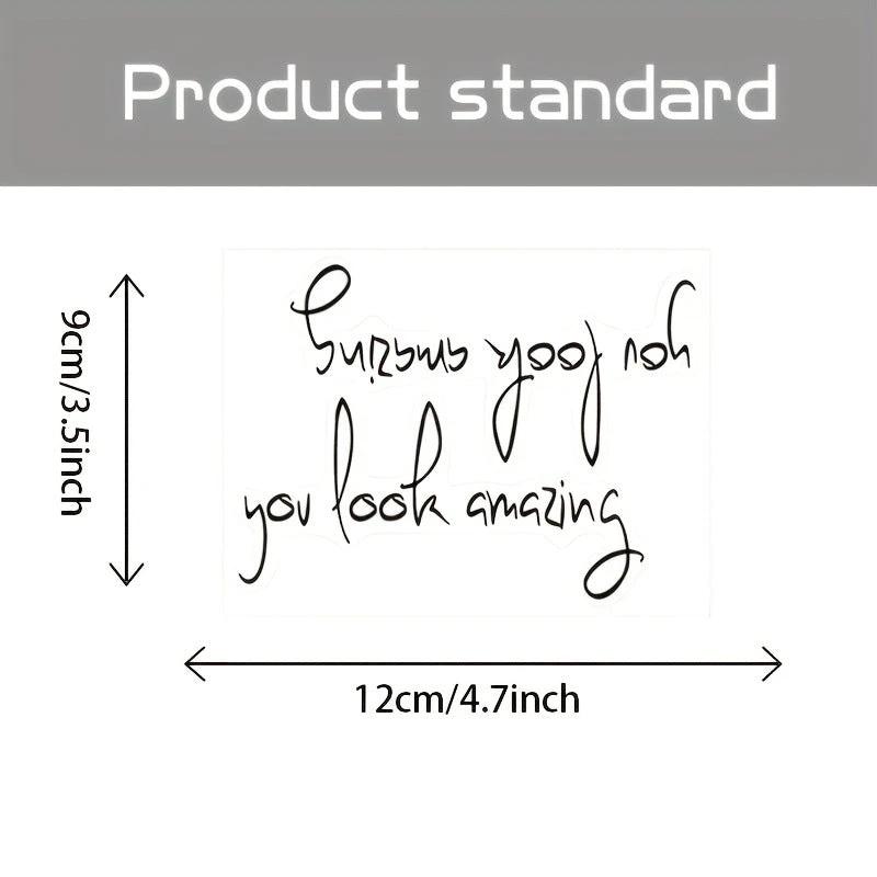 "You Look Amazing" Vinyl Wall Sticker Wall Decor (mirror not included) by GJG Denim