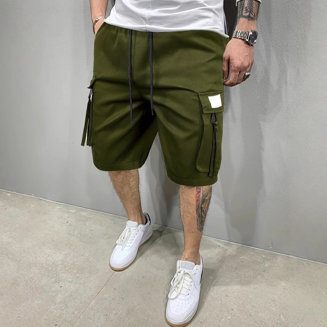Men's Summer Korean Style Trendy Sports Casual Shorts by GJG Denim