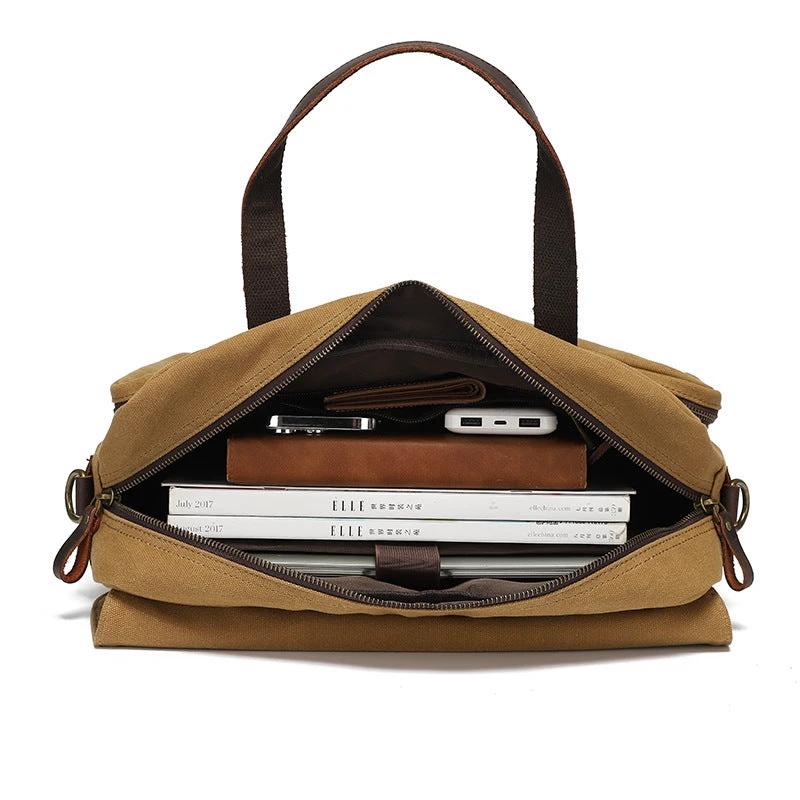 Men's One-shoulder Travel Briefcase by GJG Denim