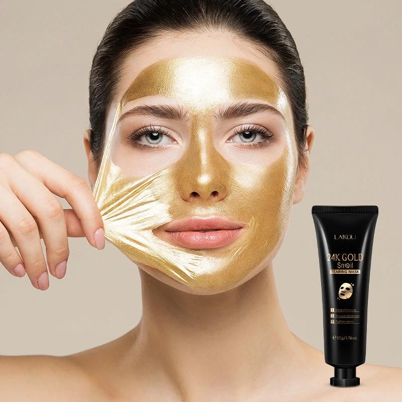 Gold Foil Snail Tear-Off Mask Hydrating by GJG Denim
