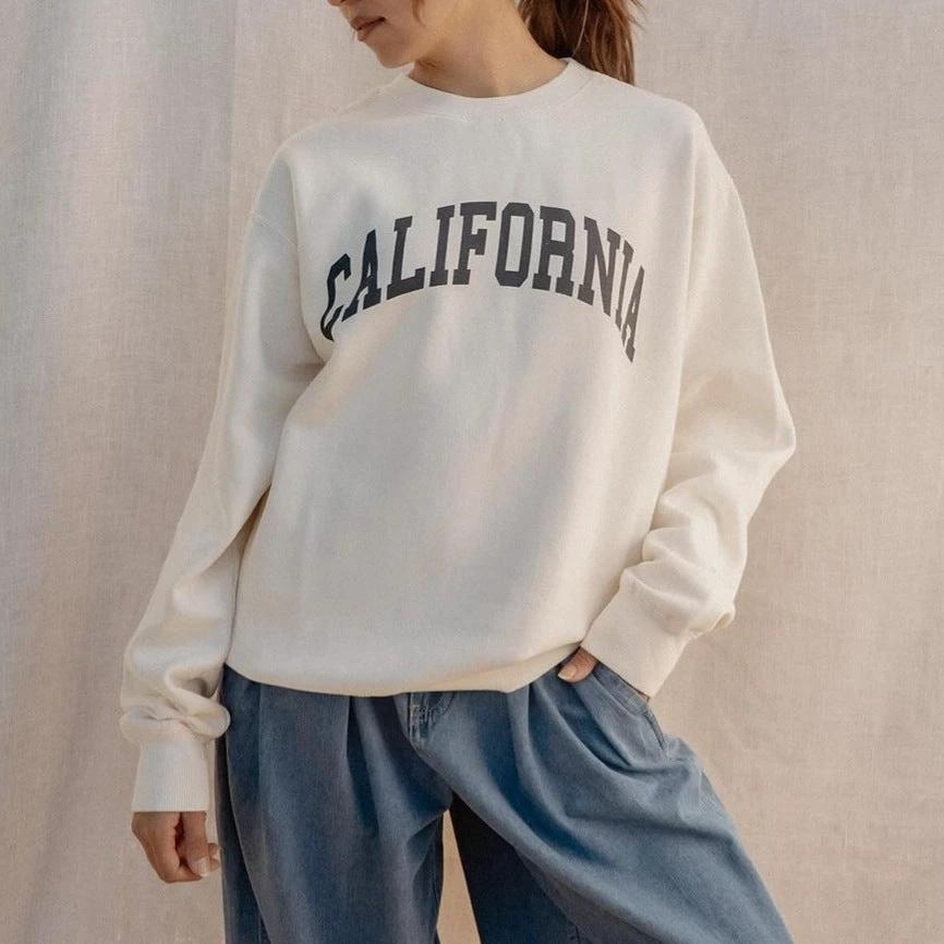 Women's Pullover Loose-fitting Casual Round-neck Top by GJG Denim