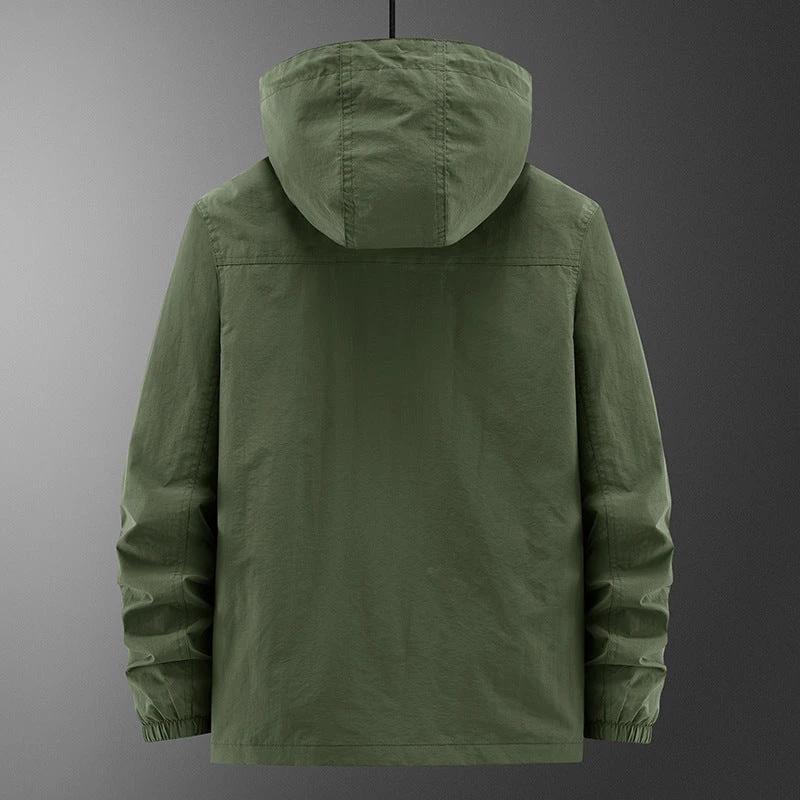 Men's Fashion Casual Loose Outdoor Shell Jacket by GJG Denim