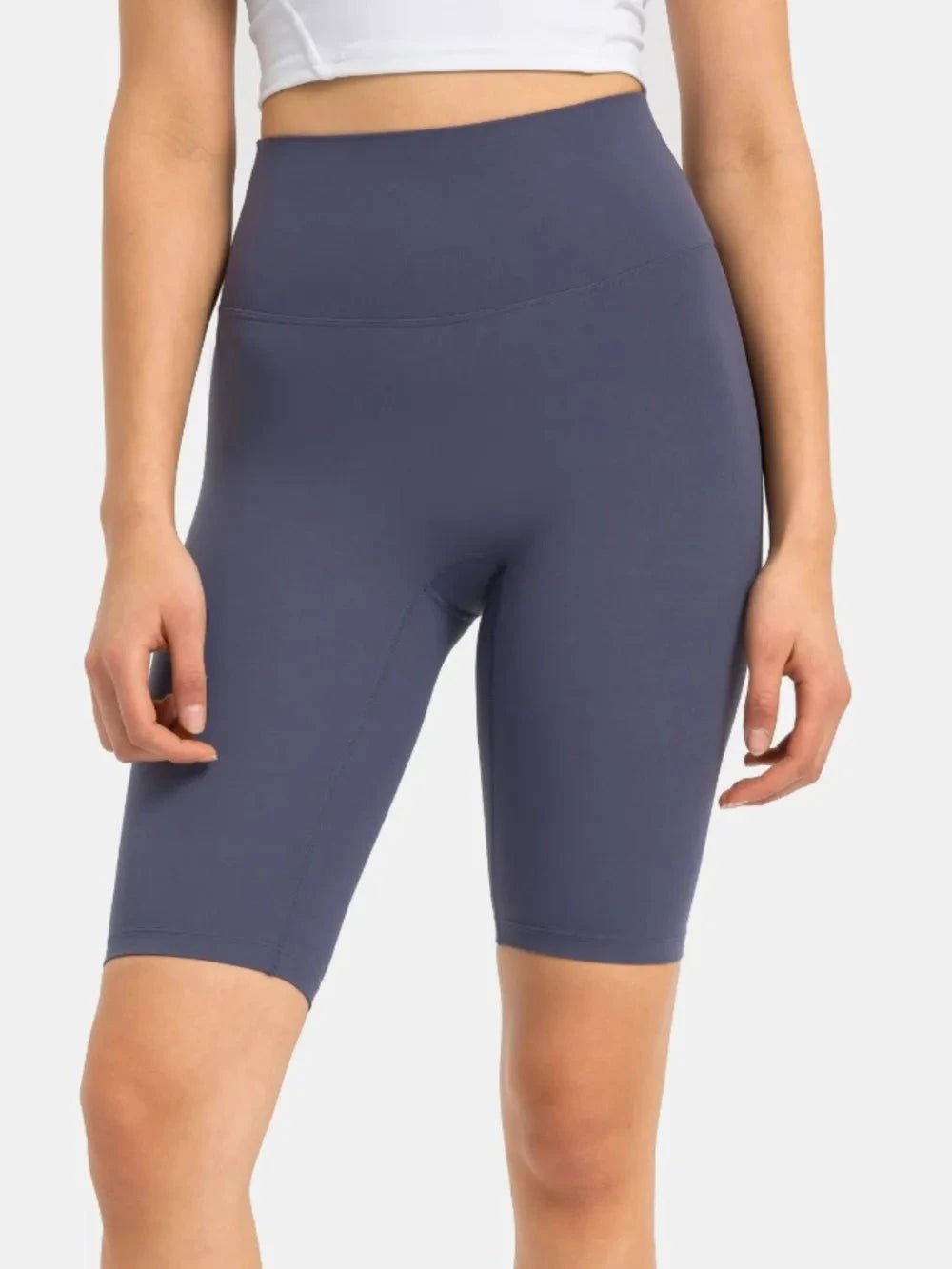 Millennia High Rise Wide Waistband Active Shorts by Lady Ros