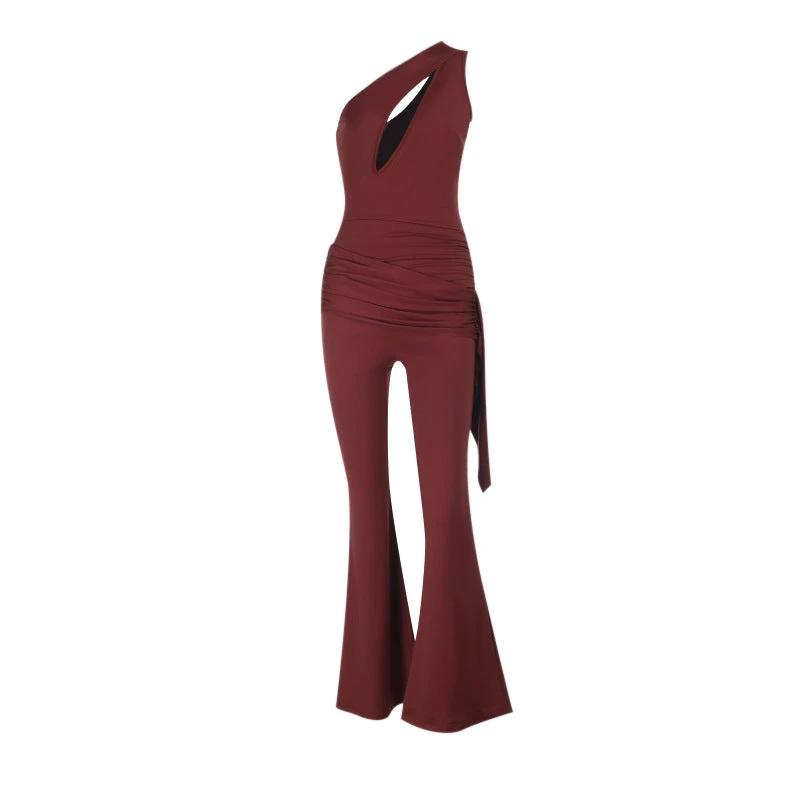 Casual Jumpsuit With A One-shoulder Design For A Slimming Figure-flattering Look by GJG Denim