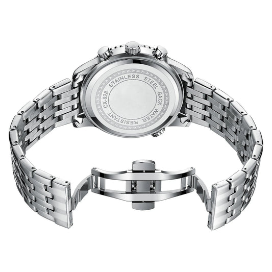 Men's Table Quartz Luminous Waterproof Watch by GJG Denim
