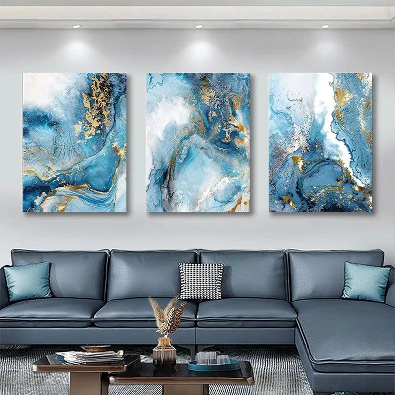 Modern Living Room Decorative Painting Entrance Painting by GJG Denim