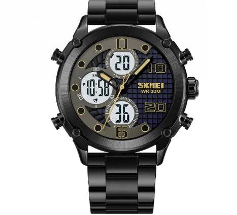 Outdoor Sports Men's Electronic Watch Dual Movement Multifunctional by GJG Denim