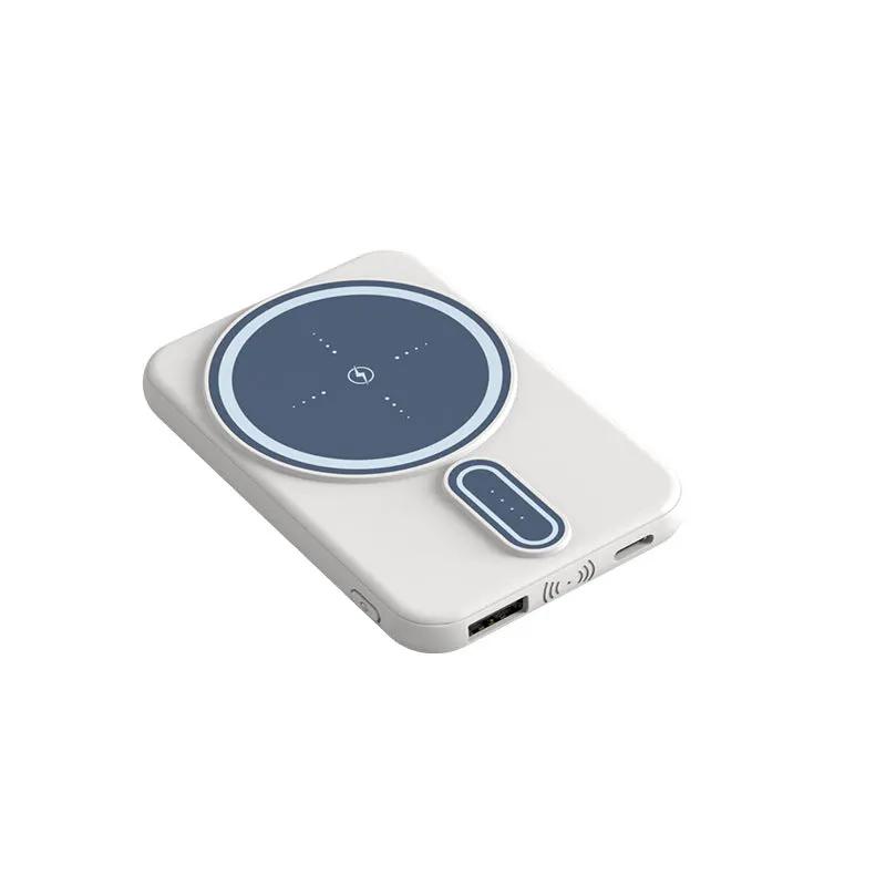 Magnetic Suction Charging Bank Wireless Charging Bank Mobile Power Supply by GJG Denim