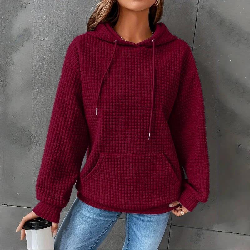 Women's Loose Fitting Hooded Long Sleeved Sweatshirt by GJG Denim