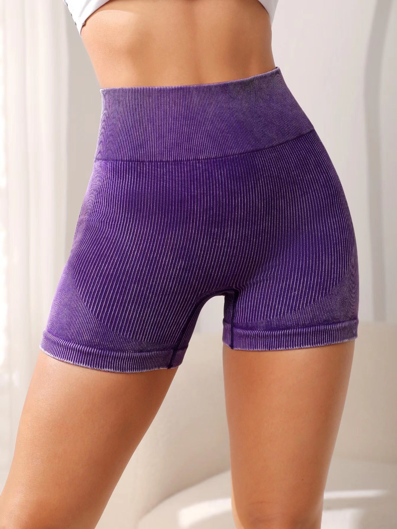 Hip Lifting Fitness Cycling Shorts For Women by GJG Denim