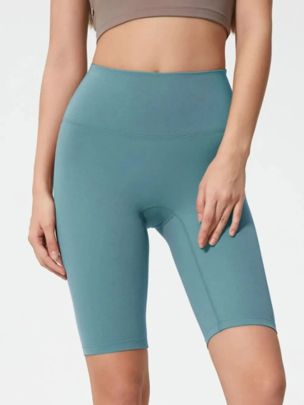 Millennia High Rise Wide Waistband Active Shorts by Lady Ros