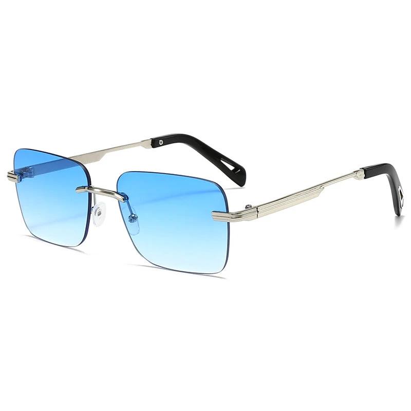 Hollow-out Square Sunglasses For Men by GJG Denim