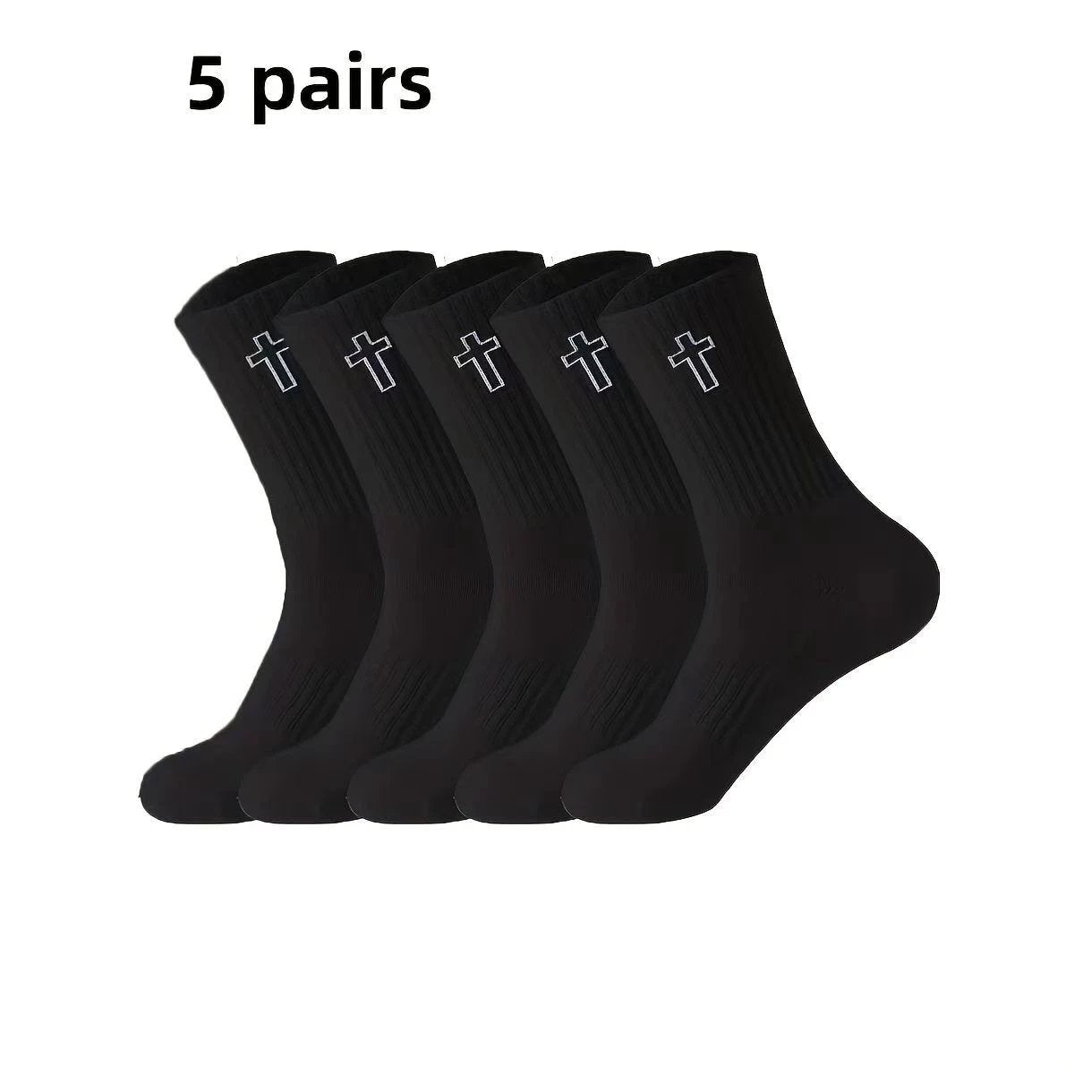 Men's Sweat Absorbing Leisure Mid-calf Socks by GJG Denim