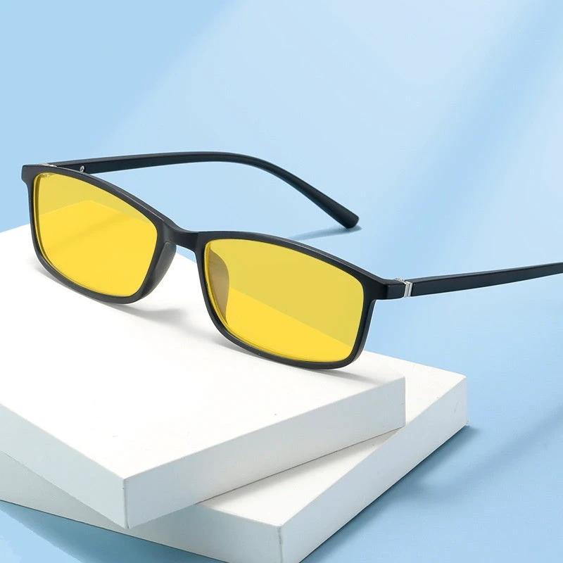 New Retro Small Frame Night Vision Anti-Blue Ray Plain Glasses by GJG Denim