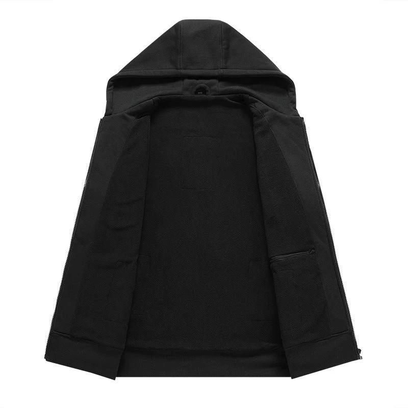 Men's Heating Hooded Constant Temperature Sweater by GJG Denim