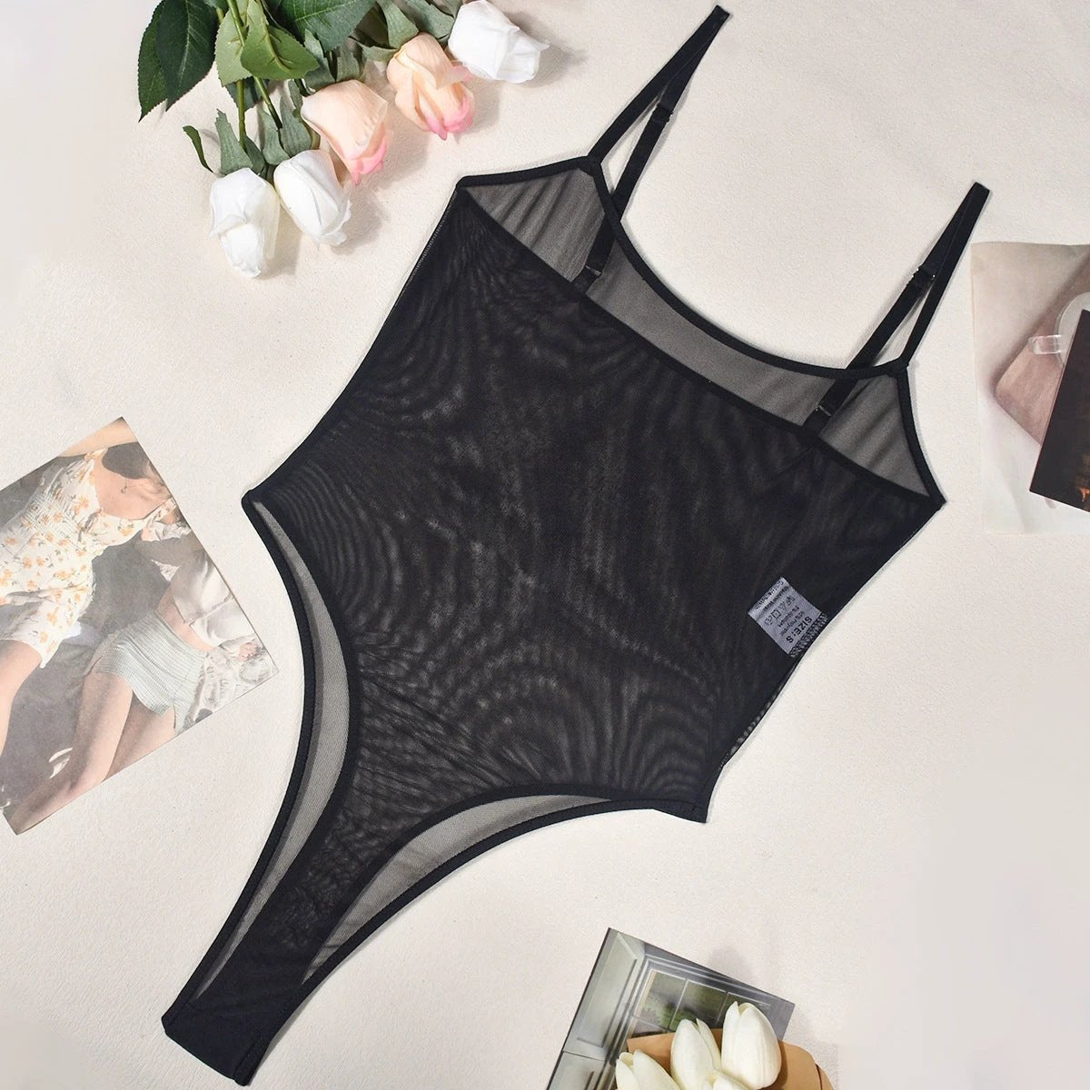 Fashion And Sexy Mesh Bodysuit by GJG Denim