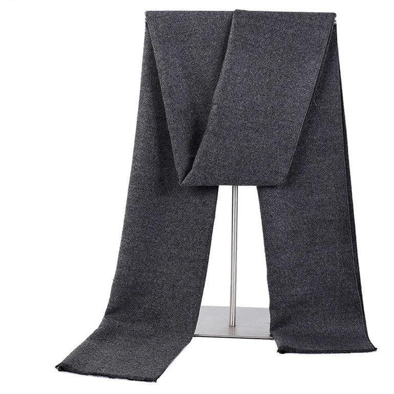 Men's Fashionable All-matching Pure Color Warm Keeping Scarf by GJG Denim