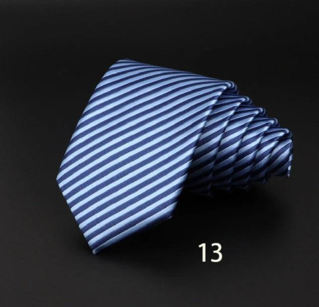 Men's Striped Polyester Fiber Ties by GJG Denim