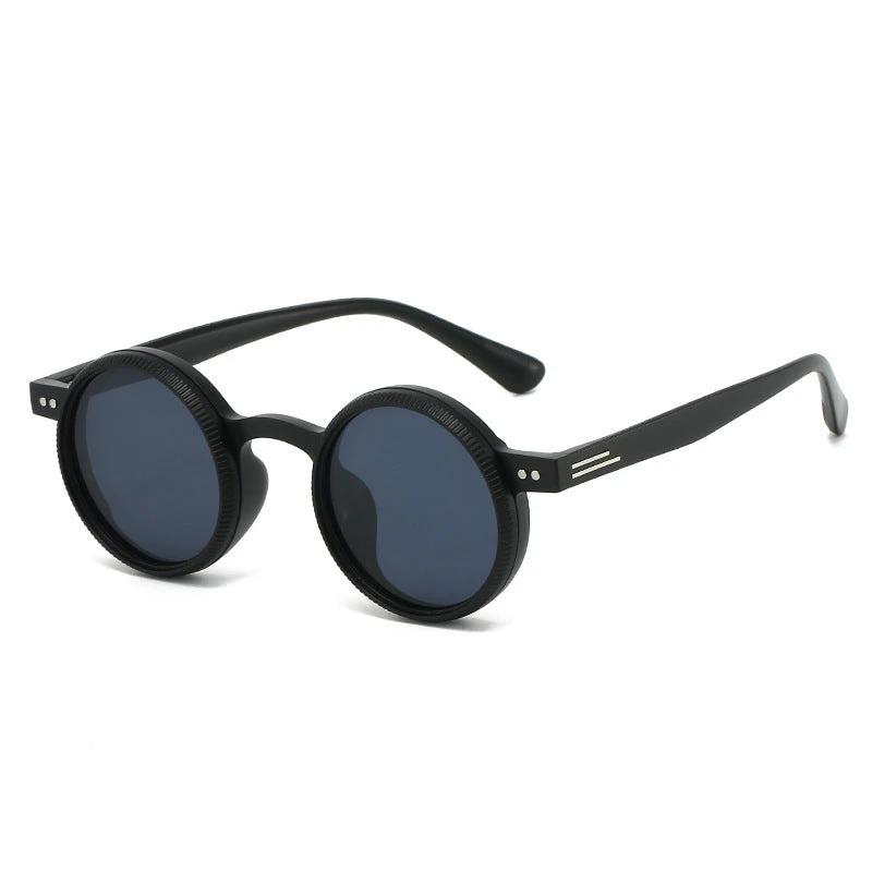 Adjustable Zoom Round Frame Polarized Sunglasses For Men by GJG Denim