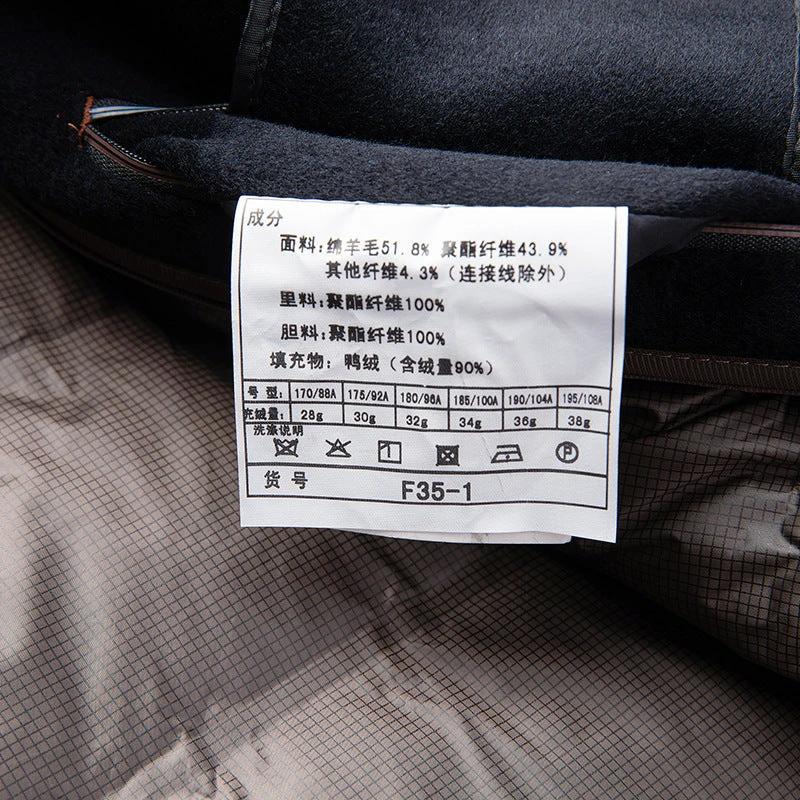 Men's Lapel Double-sided Woolen Coat by GJG Denim