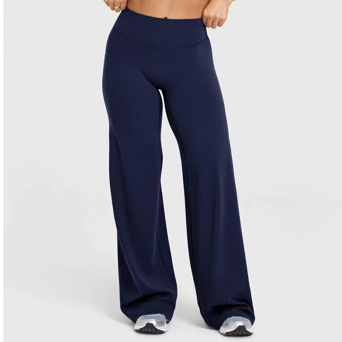 Loose Straight-leg Yoga Pants That Create A Slimming High-waisted Look by GJG Denim
