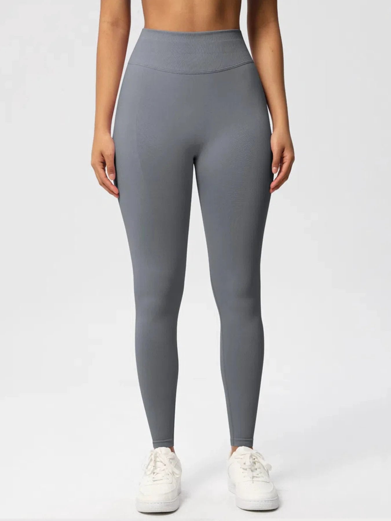 Sexy High Elastic Women's Solid Tights High Waist Workout Yoga Leggings, Scrunch Butt Lifting Elastic Pants, Tummy Control Butt Lifting Workout Yoga Athletic Pants by GJG Denim