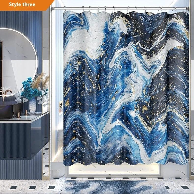 Bohemian Waterproof Shower Curtain by GJG Denim