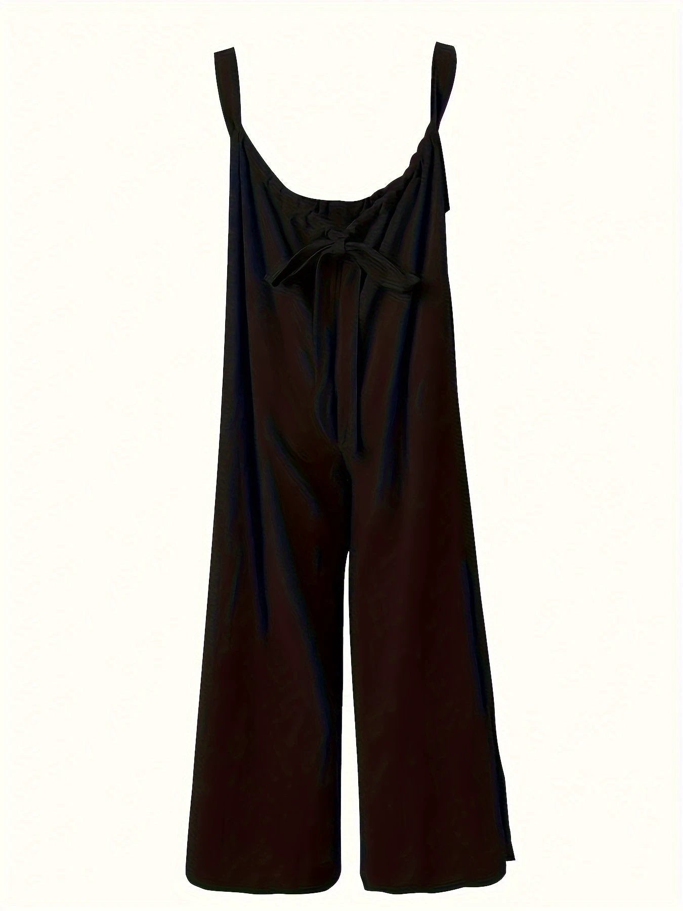 Plus Size Solid Color Pocket Overalls Casual Women's Pants by GJG Denim