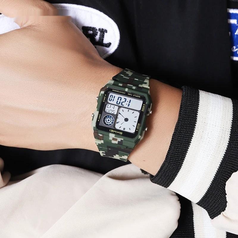 Men's Waterproof Multifunctional Electronic Sports Watch by GJG Denim