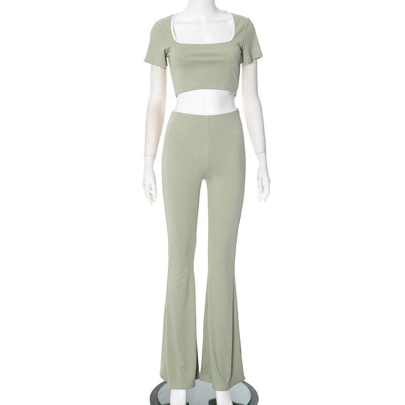 Comfortable Low Waist Elastic Navel Slightly Pull Slimming Suit by GJG Denim