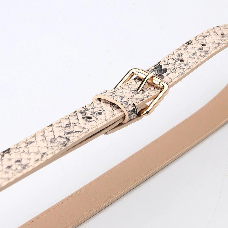 Women's Simple Pu Korean Style All-matching Trendy Fashion Belt by GJG Denim