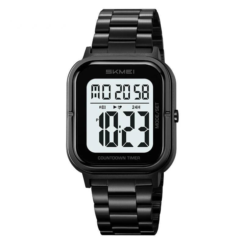 Simple Electronic Men's Digital Display Luminous Watch by GJG Denim