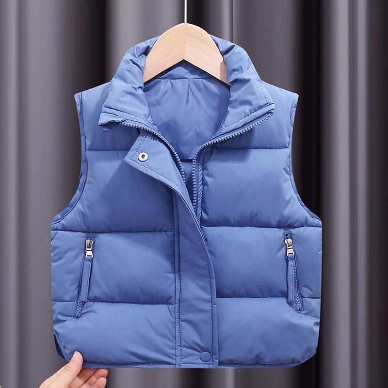 Men And Women Children Wear Loose Down Cotton Vest by GJG Denim