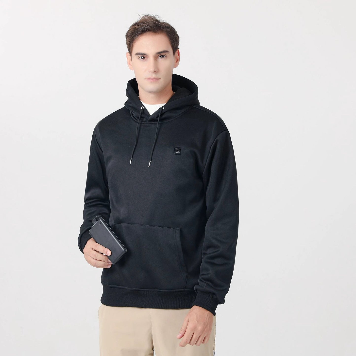 Men's Thermal Electric-Heated Hoodie With A 9-Zone Heating System by GJG Denim