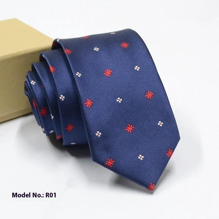 Men's Fashion Exquisite Jacquard Tie by GJG Denim