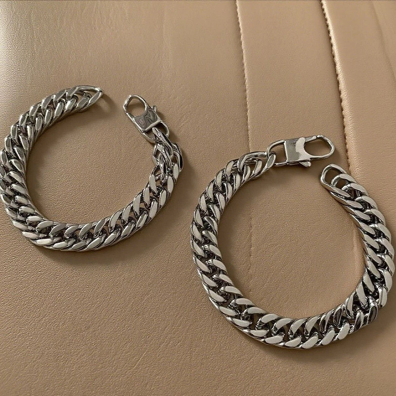 Mens Trendy Titanium Steel Bracelet by GJG Denim