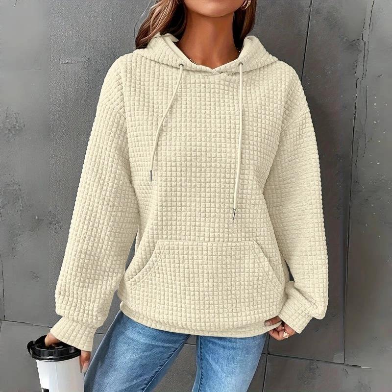 Women's Loose Fitting Hooded Long Sleeved Sweatshirt by GJG Denim