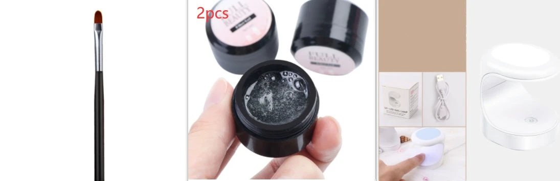 Creacked Repair Glue Nail Fiber Silk Extension Gel Fiberglass Poly UV Builder Gel Polish Manicure Art Prolonged Tool by GJG Denim