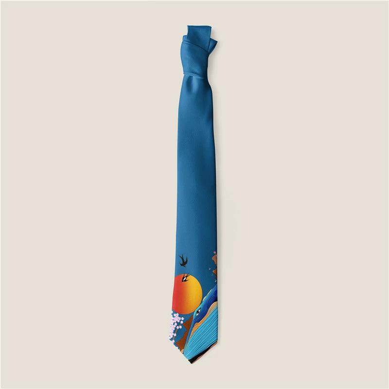 Men's Creative Print Tie by GJG Denim